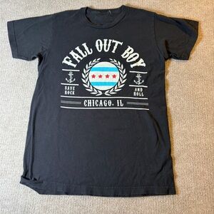 Fall Out Boy Black Graphic T-Shirt 0249